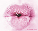 Gif animé bouche kiss